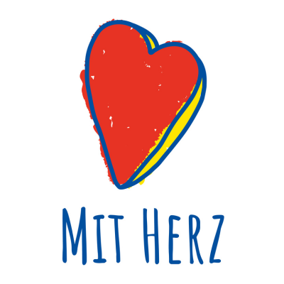 Ein Herz symbolisiert den Wert "Mit Herz"