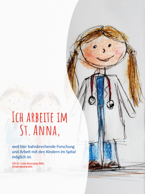 KI generierte Kinderzeichnung zeigt eine Ärztin und Patientinnen