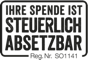 Ihre Spende ist steuerlich absetzbar.