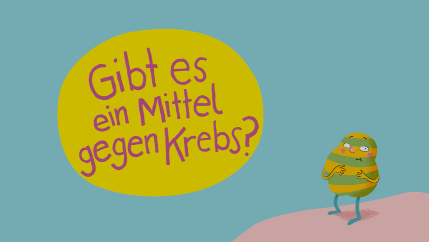 Titelbild mit Text: Gibt es ein Mittel gegen Krebs?